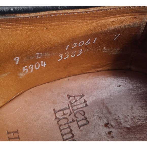 Allen Edmonds HILLCREST Black Leather Shoes‎ US Size 9 D main image 8